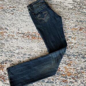 ReRock for Express Denim with Silver Studs, Straight leg, size 2